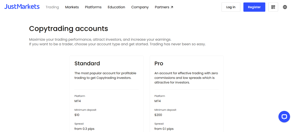 JustMarkets Review JustMarkets Review