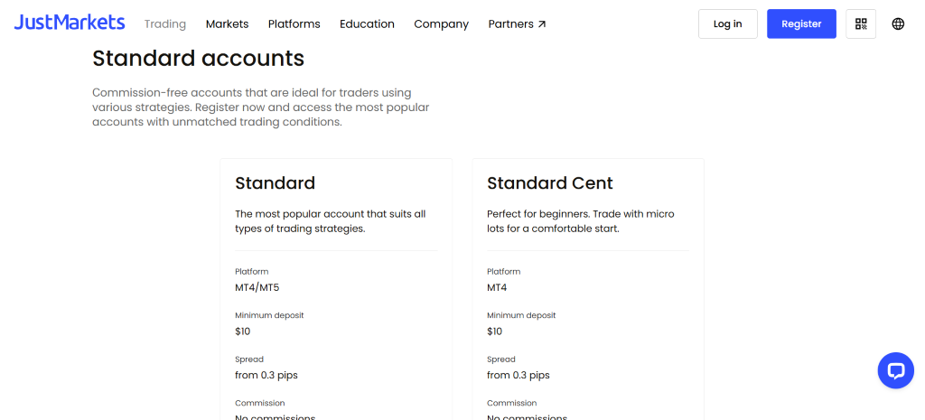 JustMarkets Review JustMarkets Review